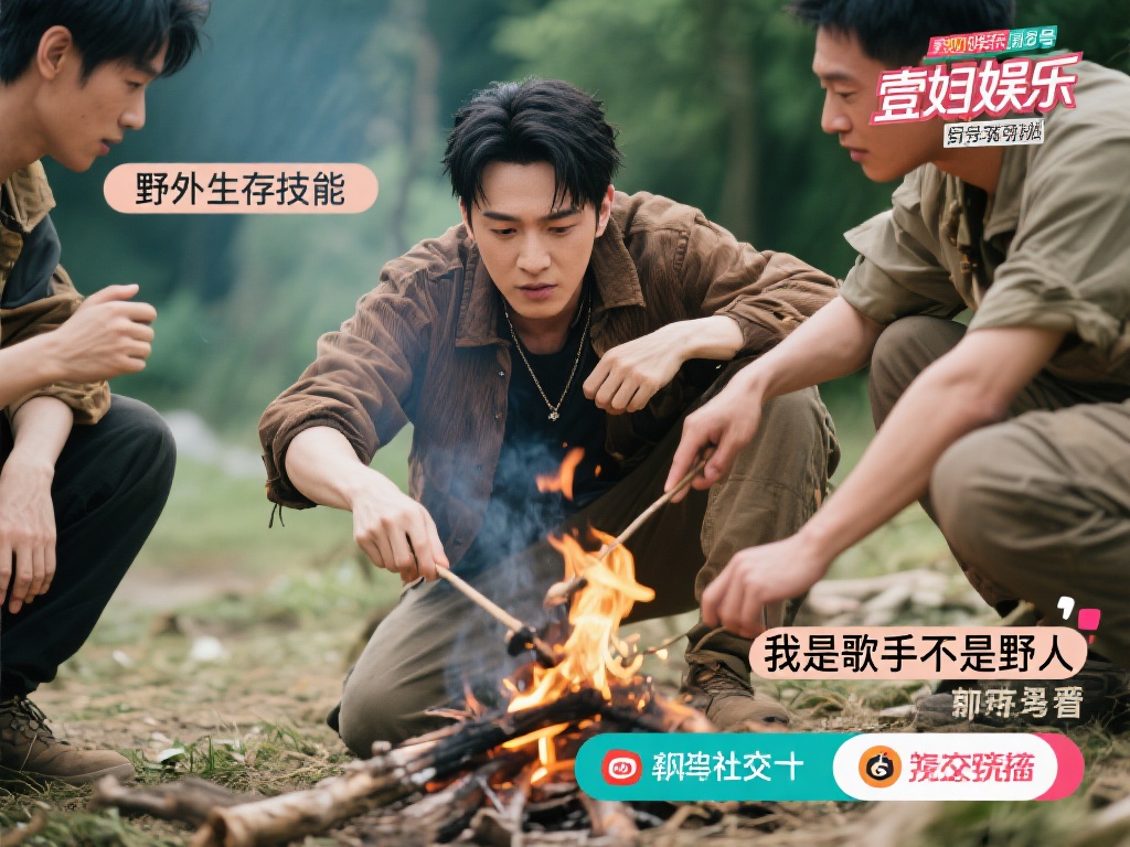 另一个经典案例是某位男歌手在户外真人秀中的表现。他